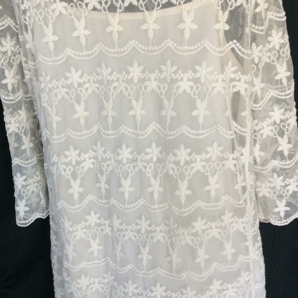 Forever 21 Lace dress tunic Size Medium 3/4 sleeve - Picture 3 of 8